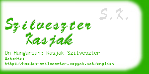 szilveszter kasjak business card